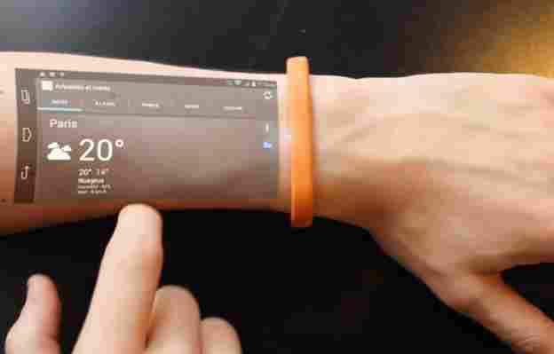ล้ำไปไหน !! Samsung เตรียมจดสิทธิบัตร Smartwatch ที่มีโปรเจคเตอร์ฉายลงบนผิวหนัง และสัมผัสได้แทนหน้าจอ !!
